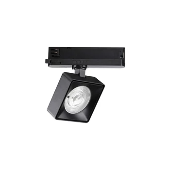 Sursa de lumina pentru sistem cu sina trifazata IdealLux POV TRACK SQUARE BK metal, negru, LED, 3000K, 22W, 1750lm - 296357