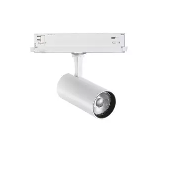 Sursa de lumina pentru sistem cu sina trifazata IdealLux FOX 15W CRI90 1-10V WH metal, alb, dimabil, LED, 3000K, 15W, 1400lm - 302560