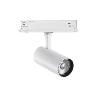 Sursa de lumina pentru sistem cu sina trifazata IdealLux FOX 25W CRI90  1-10V WH metal, alb, dimabil, LED, 3000K, 25W, 2450lm - 302607