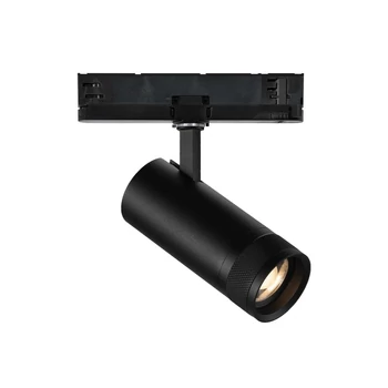 Sursa de lumina pentru sistem cu sina trifazata IdealLux EOS 25W 1-10V BK metal, negru, dimabil, LED, 3000K, 25W, 3000lm - 302966