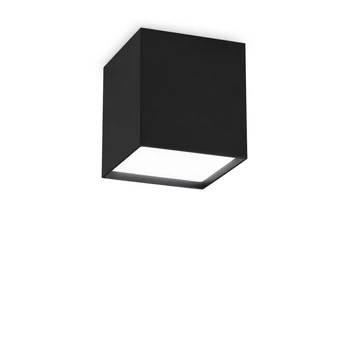 Plafoniera IdealLux KUBIKO PL metal, plastic, negru, alb, LED, 3000K, 10W, 1100lm - 303314