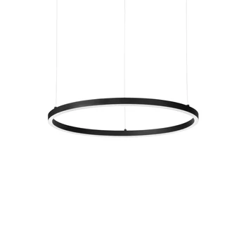 Pendul IdealLux ORACLE SLIM SP D050 ROUND ON-OFF BK metal, plastic, negru, LED, 4000K, 32W, 3350lm - 304380