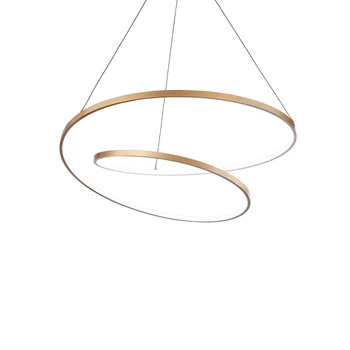 Pendul IdealLux OZ SP D80 DALI OTTONE metal, alama, dimabil (DALI), LED, 3000K, 55W, 6100lm - 304595