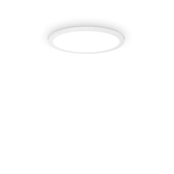 Plafoniera IdealLux FLY SLIM PL D35 metal, plastic, alb, LED, 4000K, 18W, 2800lm - 306650