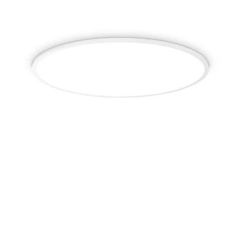 Plafoniera IdealLux FLY SLIM PL D90 metal, plastic, alb, LED, 3000K, 65W, 9400lm - 306681