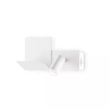Aplica de perete IdealLux KOMODO-2 AP BIANCO metal, alb, LED, 3000K, 3,5W, 250lm - 306810