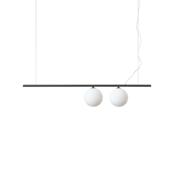 Pendul IdealLux PERLINE SP2 NERO metal, sticla, negru, alb, G9, 3000K, 3W, 370lm - 306995