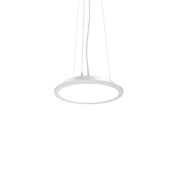 Pendul IdealLux FLY SLIM SP D35 metal, plastic, alb, LED, 3000K, 18W, 2650lm - 307961