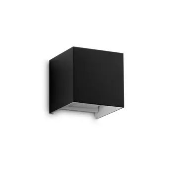 Aplica de perete exterioara IdealLux ATOM AP D10 metal, negru, LED, 3000K, 12W, 1050lm, IP54 - 313450