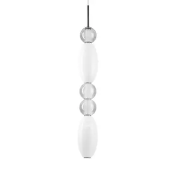 Pendul IdealLux LUMIERE-3 SP metal, sticla, negru, alb, gri, LED, 3000K, 39W, 4550lm - 314174