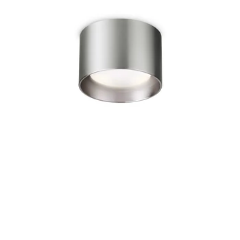 Plafoniera IdealLux SPIKE PL1 ROUND metal, nichel, GX53 - 314303