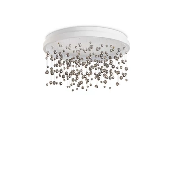 Plafoniera IdealLux ARMONY PL D60 metal, sticla, alb, crom, LED, 3000K, 61W, 5600lm - 315805