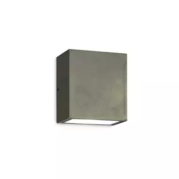 Aplica de perete exterioara IdealLux ARGO AP1 metal, sticla, antracit, transparent, LED, 4000K, 6W, 620lm - 317571