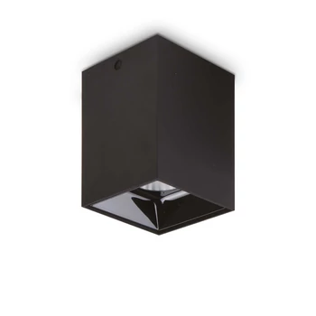 Plafoniera IdealLux NITRO PL SQUARE metal, plastic, negru, LED, 3000K, 25W, 2350lm - 319582