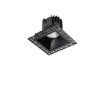 Spot incastrabil IdealLux GAME TRIMLESS SQUARE metal, negru, LED, 3000K, 11W, 1100lm - 319674