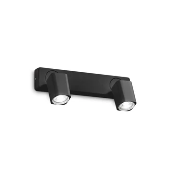 Aplica de perete IdealLux RUDY AP2 SQUARE metal, negru, GU10 - 321509