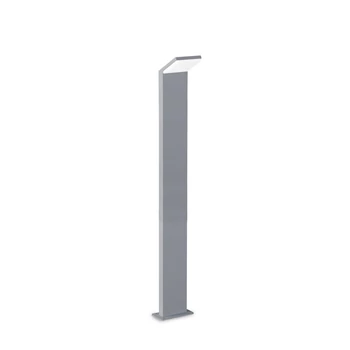 Lampadar exterior IdealLux STYLE PT H100 metal, plastic, gri, alb, LED, 4000K, 9W, 1100lm, IP54 - 322353