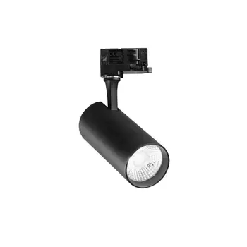 Sursa de lumina pentru sina trifazata IdealLux FOX CRI90 metal, negru, LED, 4000K, 25W, 2700lm - 322377