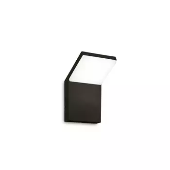 Aplica de perete exterioara IdealLux STYLE AP metal, plastic, negru, alb, 4000K, 9W, 1100lm, IP54 - 322629