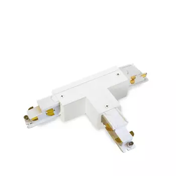 Accesorii pentru sina trifazata IdealLux LINK TRIMLESS T-CONNECTOR LEFT DALI plastic, alb - 324326