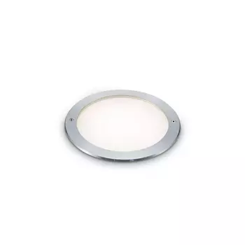 Spot incastrabil in sol IdealLux TAURUS PT WIDE ROUND metal, sticla, gri, alb, LED, 3000K, 11W, 1250lm, IP67 - 325668