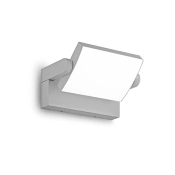 Aplica de perete exterioara IdealLux SWIPE AP metal, plastic, gri, alb, LED, 3000K, 20.5W, 2000lm, IP54 - 326863