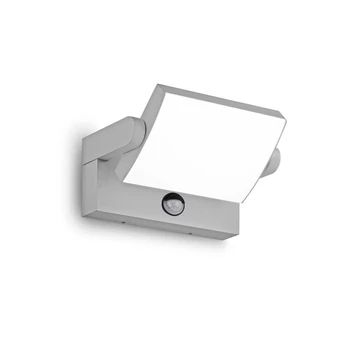 Aplica de perete exterioara cu senzor IdealLux SWIPE AP SENSOR metal, plastic, gri, alb, LED, 3000K, 21W, 2000lm, IP54 - 326870