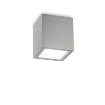 Plafoniera exterioara IdealLux TECHO PL1 BIG metal, sticla, gri, alb, GU10, IP54 - 326887