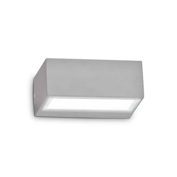 Aplica de perete exterioara IdealLux TWIN AP1 metal, sticla, gri, transparent, G9, IP44 - 326979