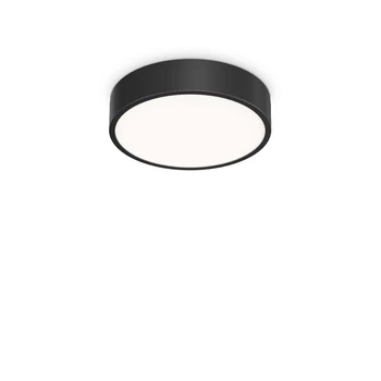 Plafoniera IdealLux RAY PL plastic, negru, alb, LED, 3000K-4000K, 13W, 2000lm - 327563