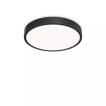 Plafoniera IdealLux RAY PL plastic, negru, alb, LED, 3000K-4000K, 43W, 6750lm - 327686