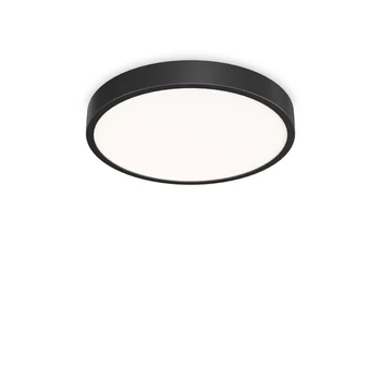 Plafoniera IdealLux RAY PL plastic, negru, alb, LED, 3000K-4000K, 43W, 6750lm - 327686