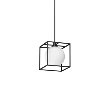 Pendul IdealLux LINGOTTO SP1 metal, sticla, negru, alb, G9 - 327839