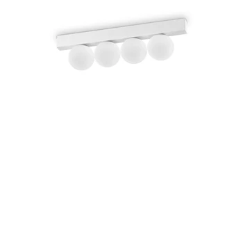 Plafoniera IdealLux PING PONG PL4 metal, sticla, alb, LED, 3000K, 11W, 1000lm - 328232