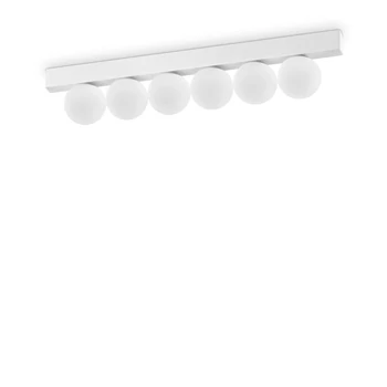 Plafoniera IdealLux PING PONG PL6 metal, sticla, alb, LED, 3000K, 18W, 1500lm - 328256