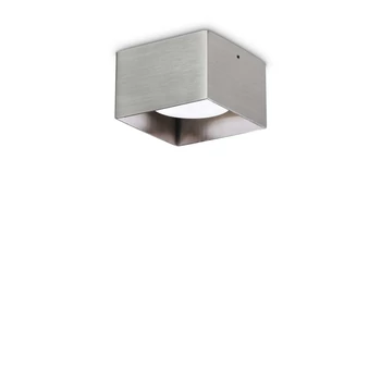 Plafoniera IdealLux SPIKE PL1 SQUARE metal, nichel, GX53 - 328805