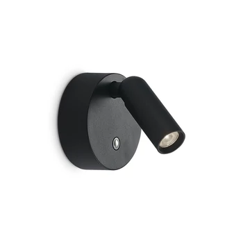 Aplica de perete IdealLux BEAN metal, negru, LED, 3W, 3000K, 200Lm - 350240