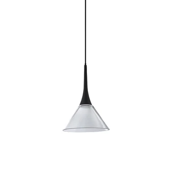 Pendul IdealLux COCKTAIL metal, sticla, negru, transparent, LED, 7W, 3000K, 670Lm - 353647