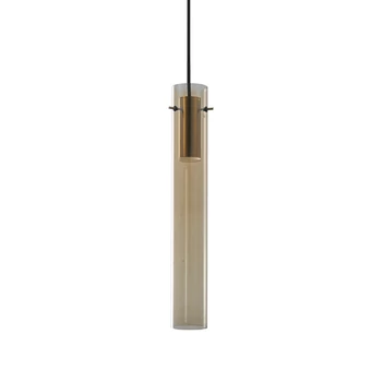Pendul IdealLux FLAM SP AMBRA metal, sticla, chihlimbar, LED, 10W, 3000K, 900Lm - 353869