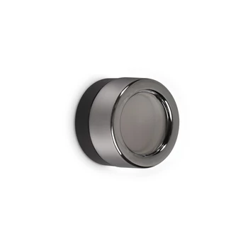 Aplica de perete IdealLux LOLLY metal, sticla, negru, fumuriu, GX53 - 354644