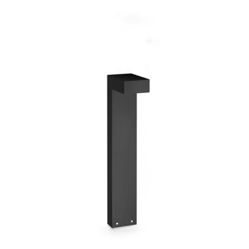 Lampadar exterior IdealLux SIRIO metal, sticla, negru, LED, 13W, 3000K, 1100Lm, IP65 - 365350
