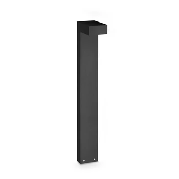Lampadar exterior IdealLux SIRIO metal, sticla, negru, LED, 13W, 3000K, 1100Lm, IP65 - 365398