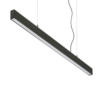 Pendul IdealLux OFFICE metal, negru, LED, 30W, 3000K, 3900Lm - 369112