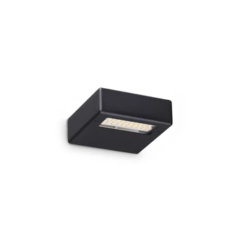 Aplica de perete IdealLux TAB metal, plastic, negru, LED, 24W, 3000K, 2450Lm - 369167