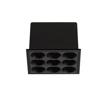 Lampa incastrata IdealLux LIKA metal, plastic, negru, LED, 10W, 3000K, 1050Lm - 369518