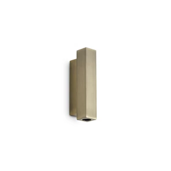 Aplica de perete IdealLux LOOK metal, alama, LED, 9W, 3000K, 900Lm - 370712