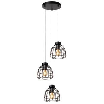 Pendul Lucide FILOX metal, negru, E27 - 00429/13/30