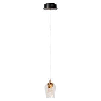 Pendul Lucide BERLIANE metal, sticla, auriu, transparent, LED, 4W, 150lm, 2700K - 00430/04/60