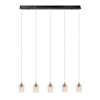 Pendul Lucide BERLIANE metal, sticla, auriu, transparent, LED, 4W, 200lm, 2700K - 00430/20/60