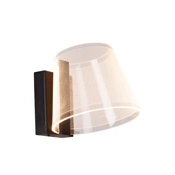 Aplica de perete pentru baie Lucide KORGIS metal,plastic,negru,transparent,LED,3000K,10W,600Lm,IP44 - 04213/10/30